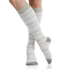 Vim&Vigr Serenity Stripe: Lavender & Sage 15-20 mmHg  M/L $36.00